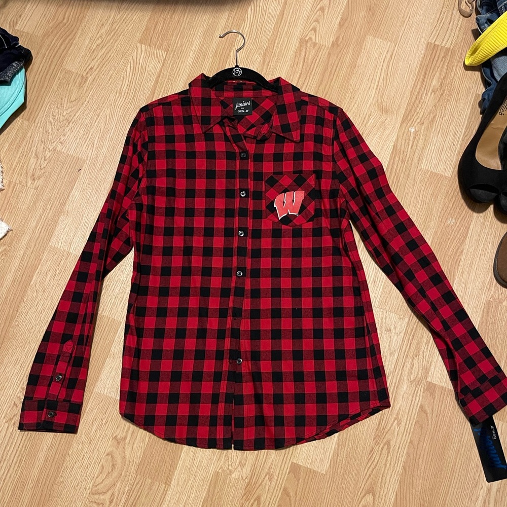 Wisconsin badger flannel